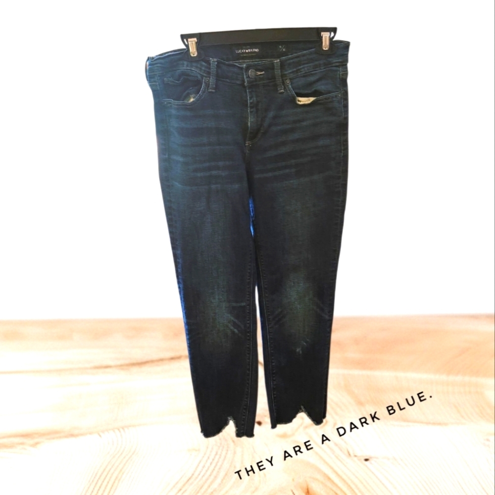 Lucky BRAND WOMEN'S SIZE 10 BUT COULD FIT AN 8. DARK BLUE